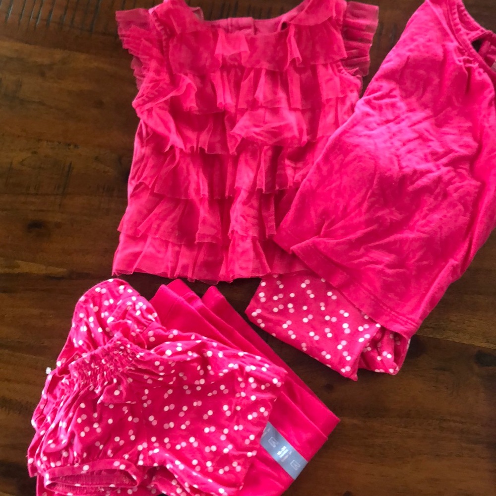 Baby Gap lot 18-24 months bright pink.